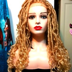 Blonde Curly  Lace Front Dreadlock Wig LAST ONE!